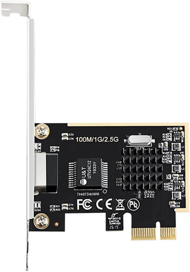 Alt view image 5 of 5 - PCIE Card 2500Mbps Gigabit Network Card 10/100/1000Mbps RTL8125 RJ45 Wired Network Card PCI-E 2.5G Network Adapter LAN Card