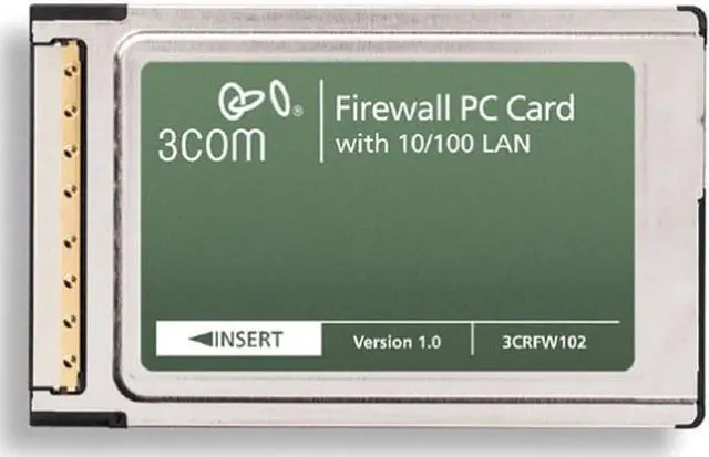 Main image of 3CRFW102 Firewall PC Card with 10/100 LAN