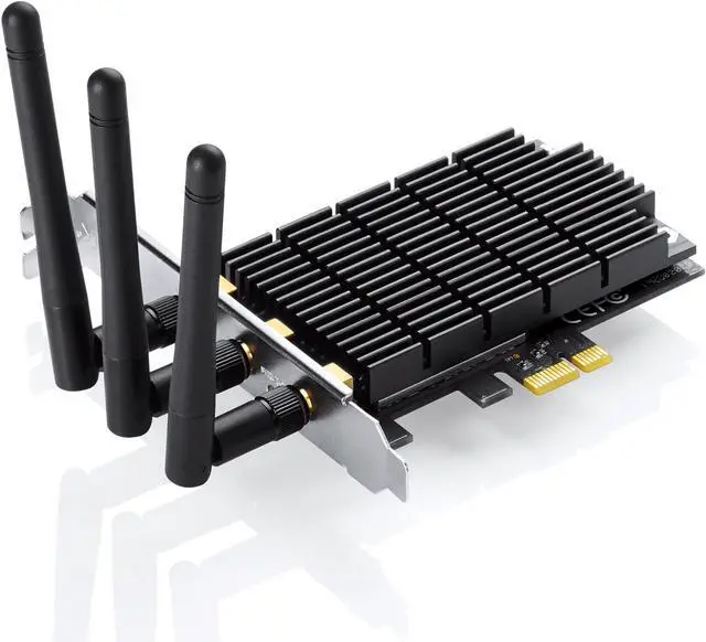 Alt view image 3 of 4 - TP-LINK Archer T8E AC1750 Dual Band Wireless PCI Express Adapter, 2.4Ghz 450Mbps + 5Ghz 1300Mbps, 3T3R MIMO, Include Low-profile Bracket, Support Windows XP/7/8/8.1/10