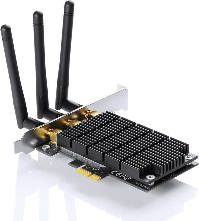Alt view image 2 of 4 - TP-LINK Archer T8E AC1750 Dual Band Wireless PCI Express Adapter, 2.4Ghz 450Mbps + 5Ghz 1300Mbps, 3T3R MIMO, Include Low-profile Bracket, Support Windows XP/7/8/8.1/10