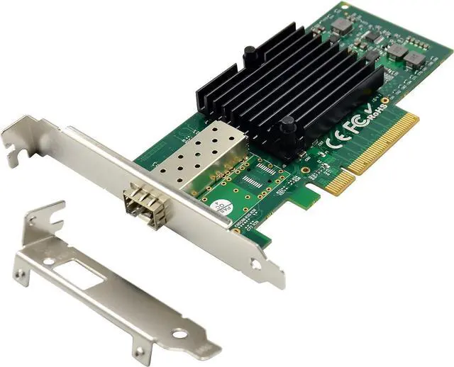 Alt view image 4 of 5 - LevelOne GNC-0201 10 Gigabit Fiber Optic PCIe Network Card 1 x 10GbE SFP+ Slots