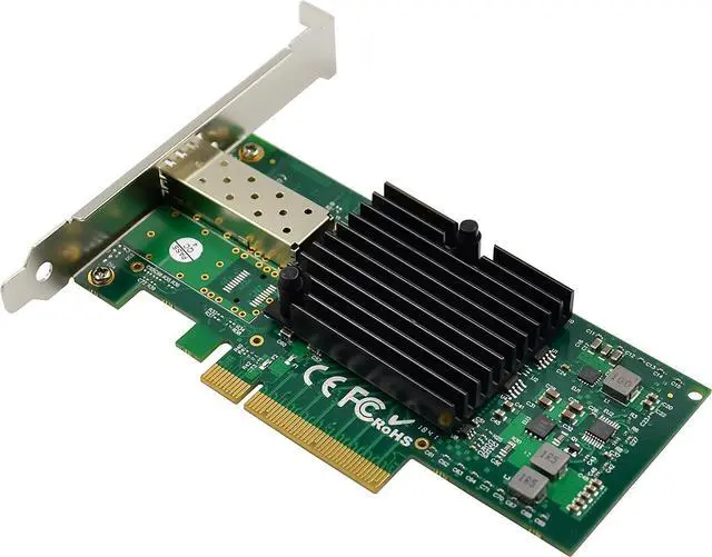 Alt view image 2 of 5 - LevelOne GNC-0201 10 Gigabit Fiber Optic PCIe Network Card 1 x 10GbE SFP+ Slots