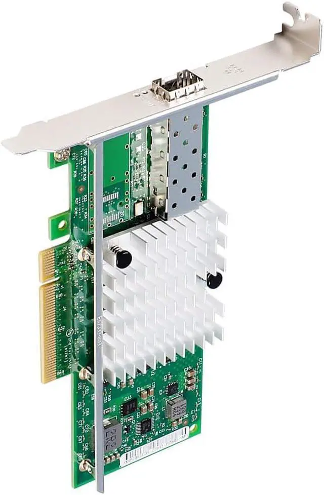 Alt view image 3 of 7 - JMT PCIe2.0 x8 to 1Port SFP+ Network Card 10G Fiber Module Adapter X520-DA1 Support X8 X16