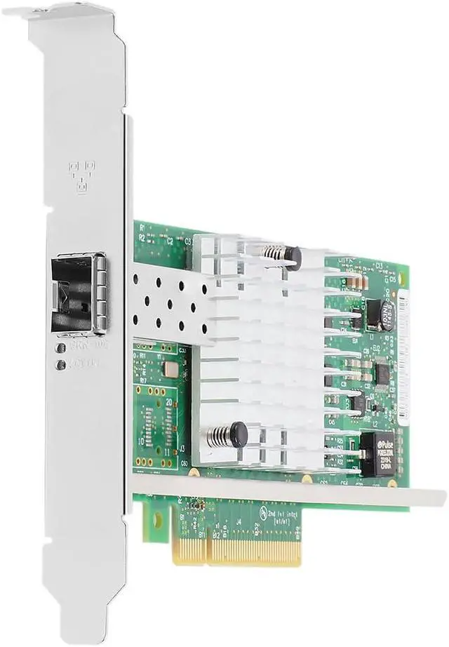 Alt view image 5 of 7 - JMT PCIe2.0 x8 to 1Port SFP+ Network Card 10G Fiber Module Adapter X520-DA1 Support X8 X16