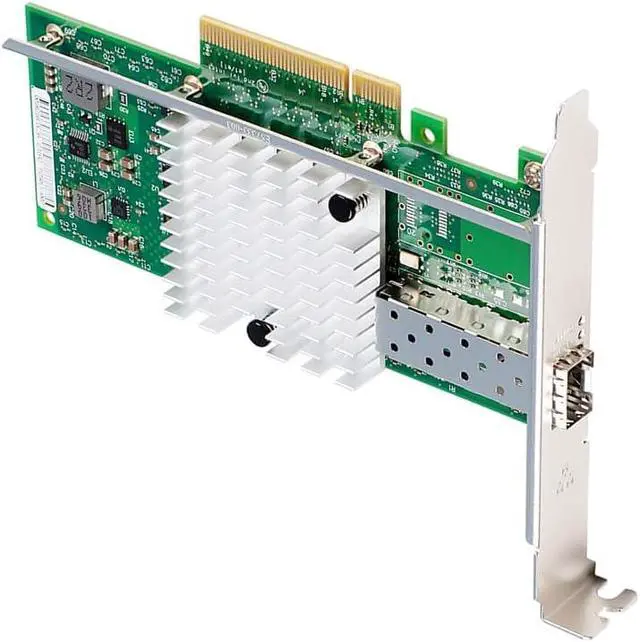 Alt view image 7 of 7 - JMT PCIe2.0 x8 to 1Port SFP+ Network Card 10G Fiber Module Adapter X520-DA1 Support X8 X16