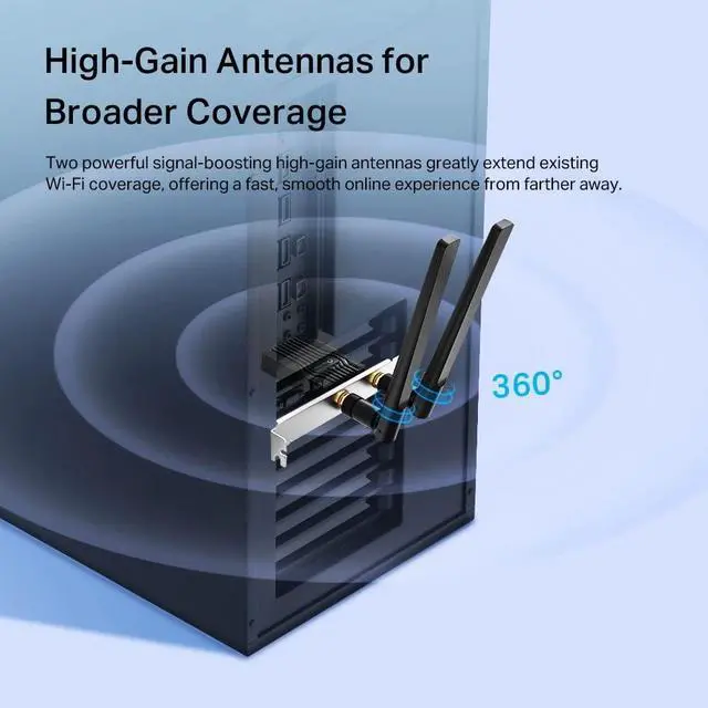 Alt view image 3 of 6 - TP-Link Network Card WLAN/Bluetooth 2402 Mbit/S, W128274058 (2402 Mbit/S)