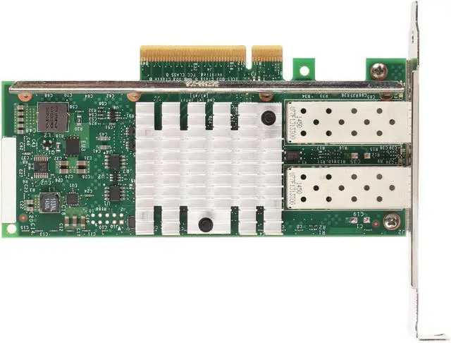 Alt view image 4 of 7 - High Speed 10Gbps Dual PCIe Adapter Plug and Play Ethernet Expansion Card for Desktop Data Transfer