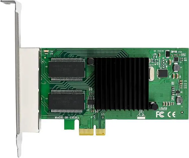 Alt view image 5 of 7 - InLine® Quad Gigabit Network Card, 4X RJ45 1Gb/s, PCIe x1, 51127D