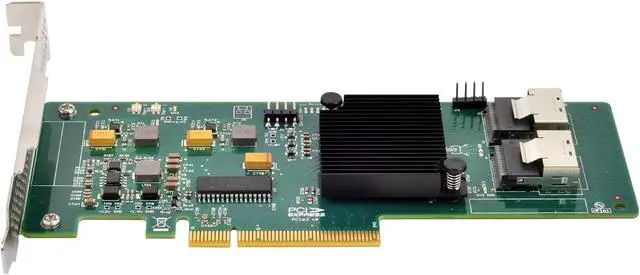 Alt view image 5 of 7 - Silverstone Tek Server-Grade HBA 9211-8i Expansion Card with Dual SFF8087 Connectors ECS02