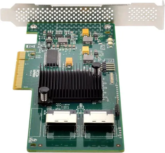 Alt view image 3 of 7 - Silverstone Tek Server-Grade HBA 9211-8i Expansion Card with Dual SFF8087 Connectors ECS02