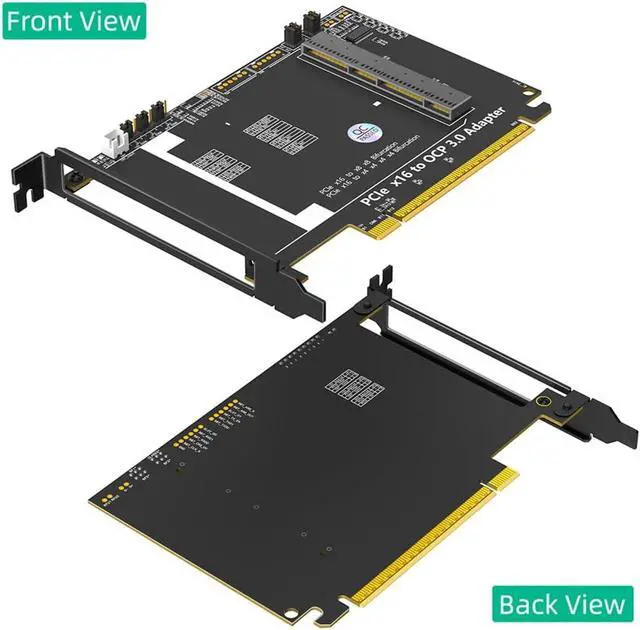Alt view image 6 of 7 - JMT Updated PCI-E5.0 16x to Gen-Z 4C+ SFF-TA-1002 Adapter Compatible with OCP NIC 3.0 Network Card