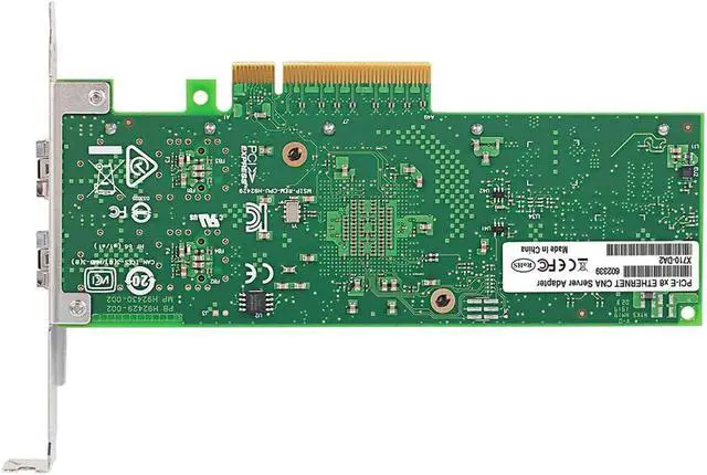 Alt view image 5 of 6 - JMT PCIe3.0 X8 to 2Ports SFP+ Network Card 10G Fiber Module Adapter X710-DA2 Support X8 X16