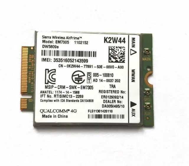 Alt view image 6 of 6 - Fujitsu S26391-F1605-L530 Internal WWAN for Lifebook U727/U747/U757
