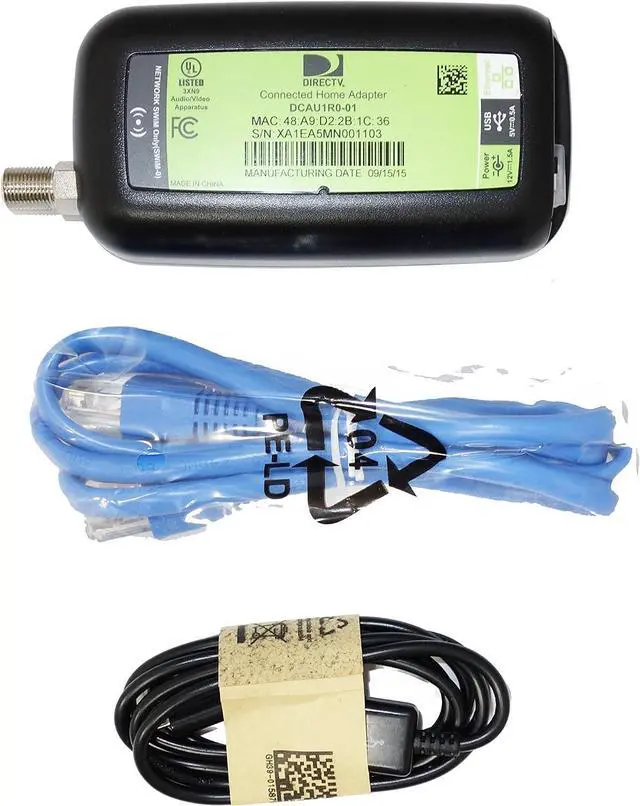 Main image of DIRECTV Case of 48 Broadband Deca Ethernet to Coax Adapter - 3RD Generation (Each with Ethernet and USB Cables)