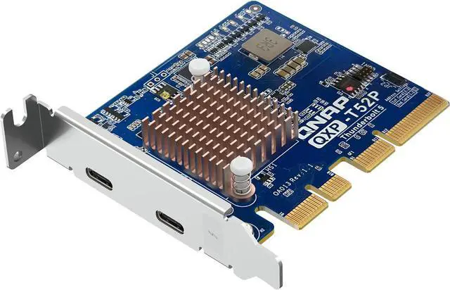Main image of QNAP Thunderbolt 5 Dual Ports Expansion Card, PCIe Gen4 x4 (QXP-T52P)