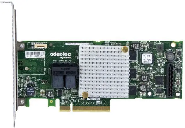Main image of Adaptec Microsemi ASR 8805 2277500 R RAID HBA Card Storage Controller SATA SAS 12 Gbps with Cache Flash and Battery Backup Unit