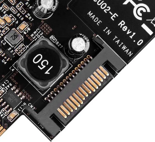 Alt view image 6 of 6 - SilverStone Technology ECU02-E PCI Express Card with USB 3.2 Gen 2 Internal 20 pin Key-A Connector for USB Type-C case Front Port, SST-ECU02-E, TAA Compliant