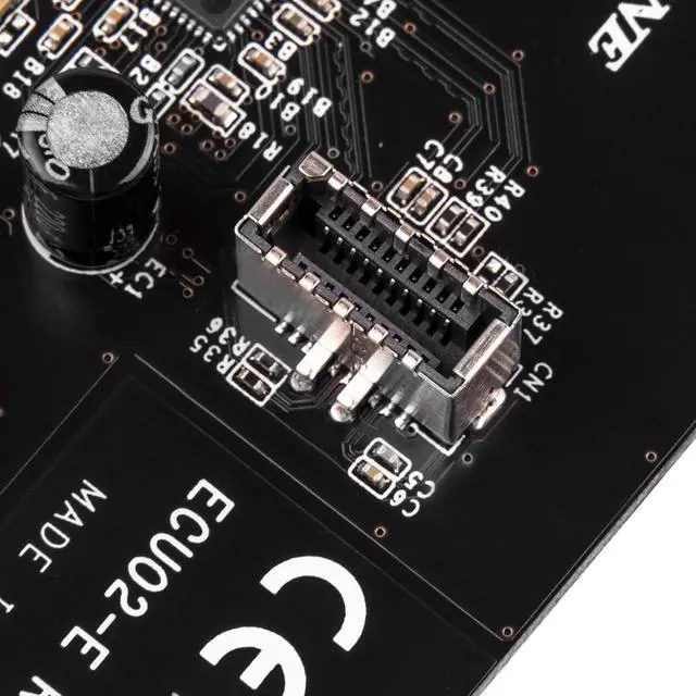 Alt view image 5 of 6 - SilverStone Technology ECU02-E PCI Express Card with USB 3.2 Gen 2 Internal 20 pin Key-A Connector for USB Type-C case Front Port, SST-ECU02-E, TAA Compliant