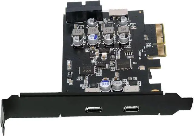 Main image of 10Gbps Type-E USB 3.1 Front Panel Socket & USB3.0 19Pin/20Pin & Dual Type-C USB-C to PCI-E Express Card Adapter ASM3142 VL822