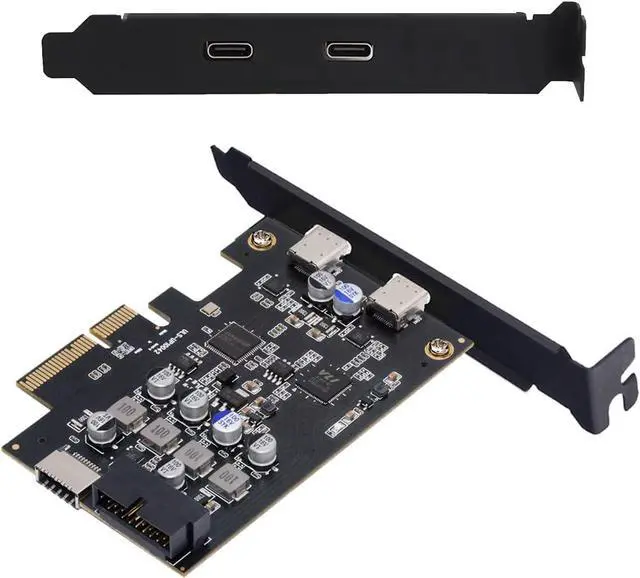 Main image of CY Card Type-E USB 3.1 Front Panel Socket & USB3.0 19Pin/20Pin & Dual Type-C USB-C to PCI-E Express Card Adapter ASM3142 VL822