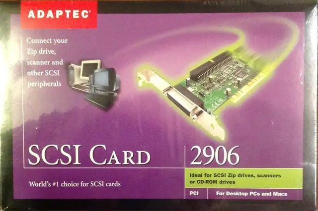 Main image of Adaptec 2906 SCSI PCI Kit with Windows and Mac Support