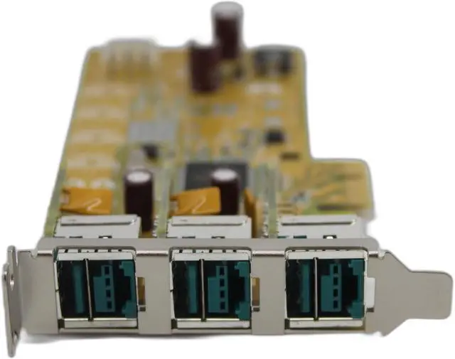 Alt view image 5 of 5 - 3-Port 12V Powered USB PCIe x1 Low-Profile Card (PUB0300XL) for PC, Laptop, Printer, Web Camera, Input Devices; Windows, macOS, Linux