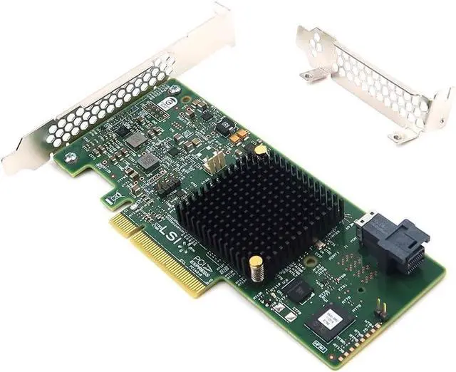 Alt view image 2 of 3 - LSI MegaRAID SAS 9341-4i 4-Port 12Gb/s SATA+SAS PCI-Express 3.0 Full Height & Low Profile RAID Controller, Single