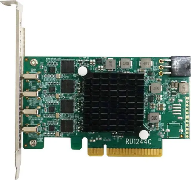 Main image of HighPoint Technologies Highpoint RocketU 1244C PCIe 3.0 x8 4X 10Gb/s Port USB 3.2 Controller