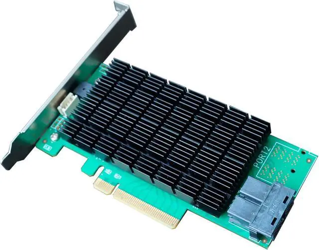Alt view image 3 of 4 - Highpoint Rocket 710 8-Port 12Gb/s PCIe 3.0 x8 SAS/SATA HBA Controller