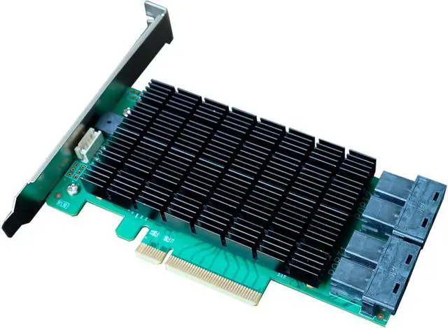 Alt view image 2 of 4 - Highpoint Rocket 720L 16-Port 12Gb/s PCIe 3.0 x8 SAS/SATA HBA Controller