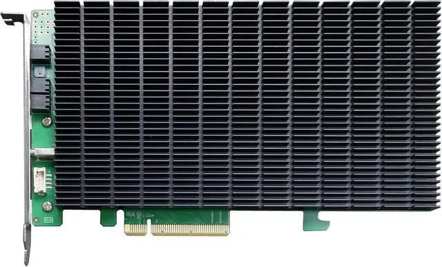 Alt view image 2 of 5 - Highpoint Technologies 4-Port M.2 SSD6204A NVMe Boot RAID Controller for VMware ESXi & Virtualization Systems, Green