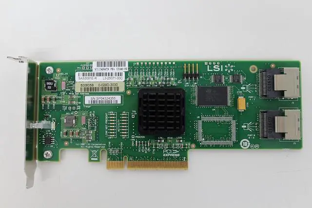 Alt view image 2 of 6 - LSI Logic Controller Card Sas3081E-R Kit Pcie 8Pt 3G Minisas(Kit) SAS HBA