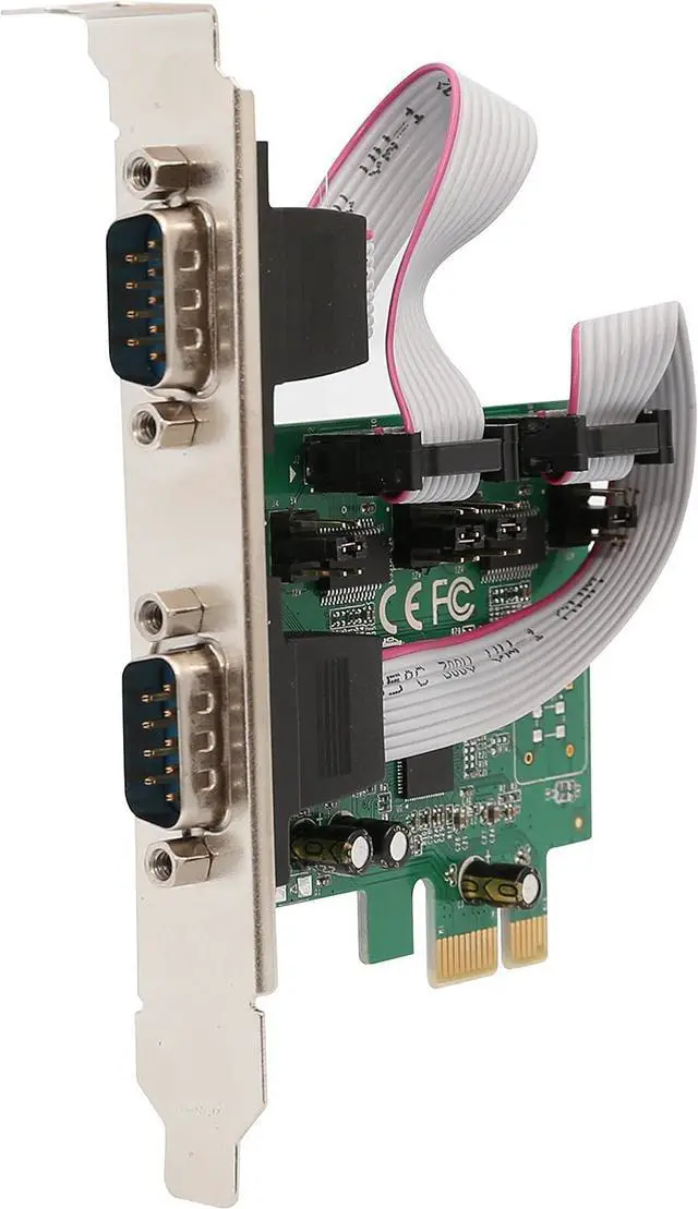 Alt view image 2 of 7 - Syba 2 Port Serial DB9 RS232 PCI-e 1.0 x1 with Low Bracket SI-PEX15055