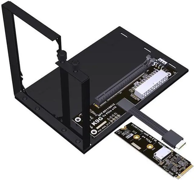 Main image of JMT ADT-K993G-BK7 PCIE 5.0 X4 / M.2 NVMe to OCuLink SFF-8611 External Dock Adapter Compatible with NUC STX ITX Motherboard Mini PC (K993G-BK7-F4Q-50cm)