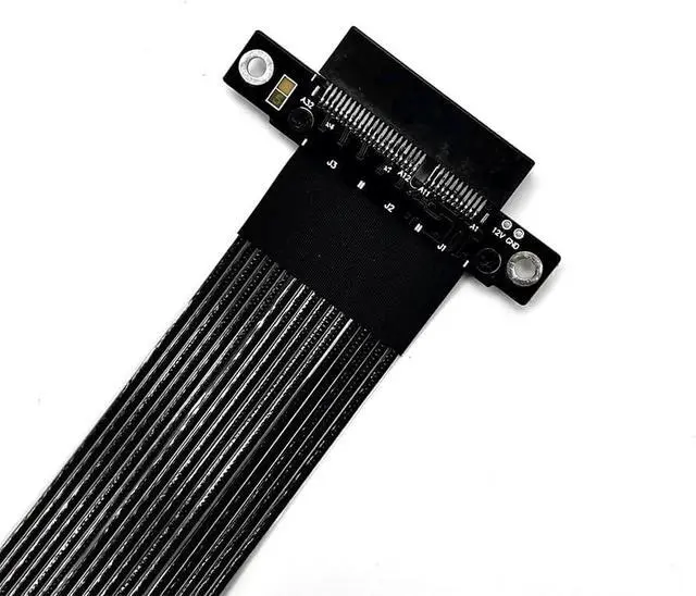 Alt view image 4 of 7 - JMT ADT-K22 PCIe 5.0 x4 to x4 Extension Cable 128Gbps High-Speed Flex Adapter Support Network Card, Hard Drive, and USB Card with X4 Interface (K22SF-F2,15CM)