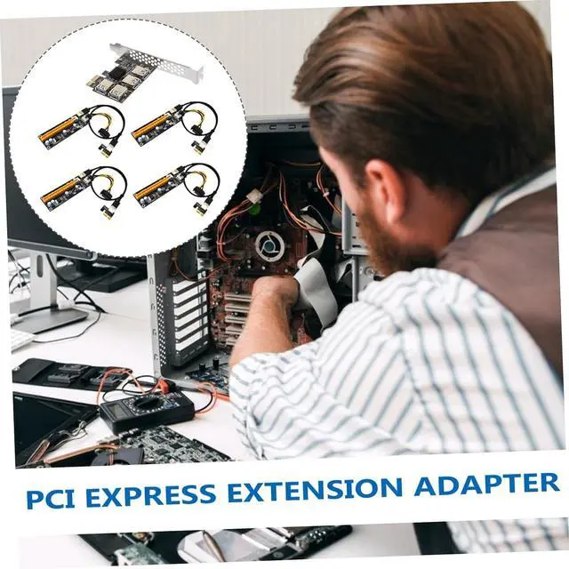 Alt view image 2 of 7 - NUOBESTY Pci E to Port USB Extender Adapter Card with Pin Connectors High Performance Pci E USB Hub for Computer Accessories Stable Easy to Install Expansion