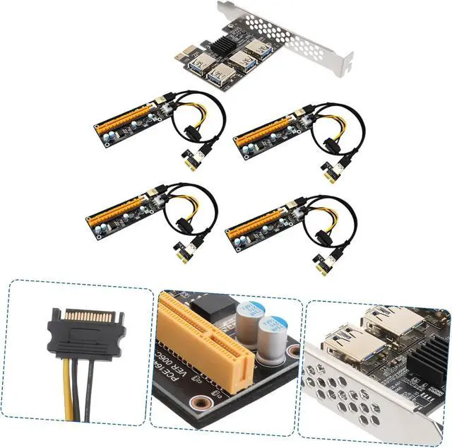 Alt view image 5 of 7 - NUOBESTY Pci E to Port USB Extender Adapter Card with Pin Connectors High Performance Pci E USB Hub for Computer Accessories Stable Easy to Install Expansion