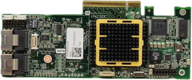 Alt view image 2 of 5 - Adaptec 2244300-R 5805 8-Channel SATA/SAS 512MB PCI-Express LP 8 Internal RAID Controller