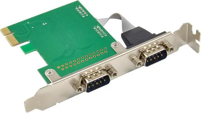 Alt view image 4 of 5 - InLine PCIe Interface Card 2X Serial RS-232 COM Port AX99100 Low Profile for Windows & Linux 76619D