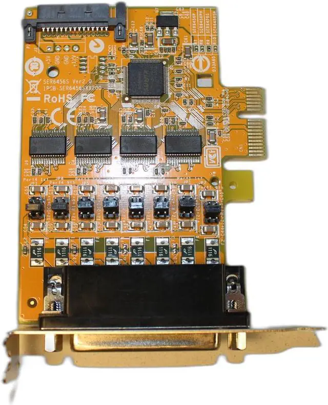 Main image of 4-port RS-232 PCI Express Serial Low Profile Board with Power Output (SATA Power Socket)