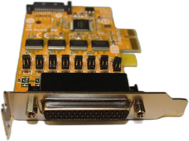 Alt view image 3 of 4 - 4-port RS-232 PCI Express Serial Low Profile Board with Power Output (SATA Power Socket)