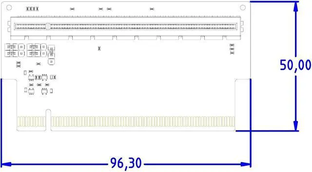 Alt view image 3 of 7 - JMT ADT-R33 PCIe 4.0 x16 Tx-Rx Switch Card 256Gbps High Speed (R33L)