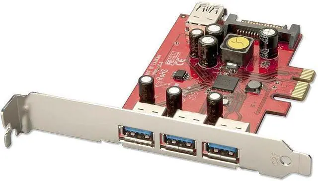 Main image of Lindy USB 3.0 Card - 3 + 1 Port, PCIe 51121