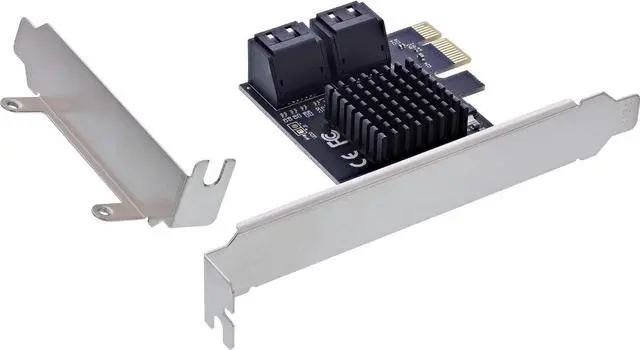 Main image of InLine PCIe Interface Card, 4X SATA 6Gb/s, Hot Swap, NCQ, Marvell Chipset, for SSD and HDD Expansion, Compatible with PCIe x1-x16, 76617M