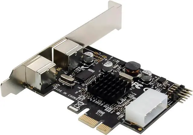 Alt view image 2 of 6 - InLine PCIe Interface Card, 2 x PS/2, USB 2.0 Internal Post Plug, Keyboard & Mouse Adapter, MCS9990, 76620P