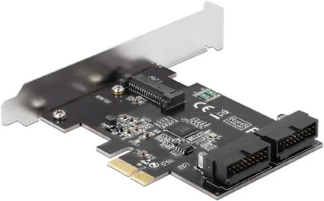 Alt view image 5 of 5 - DeLOCK PCI Express Card to 2X Internal USB 3.0 Post Plug, 90387