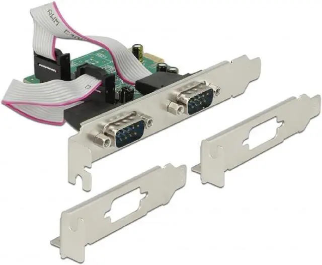Main image of Delock PCI Express Card to 2 x Serial RS-232 High Speed 921K with Power Supply