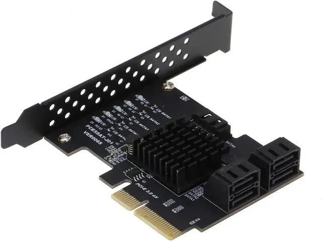 Alt view image 2 of 3 - Sedna - PCIe 2 x Gen III to 5 x SATA 6G Adapter Card (Support Software RAID)