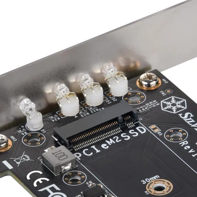 Alt view image 4 of 4 - Silver Stone ECM27 SSD, Up to 3 Devices, Expansion Kit, PCIe Expansion Card, SST-ECM27 / Domestic Authorized Distribution Product, Silver