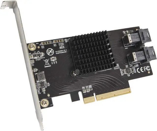 Main image of IO CREST U.2 Ports to PCIe 3.0 x8 Bifurcation Riser Controller SFF-8643 to SFF-8639 Cable is Included (SI-PEX40151)